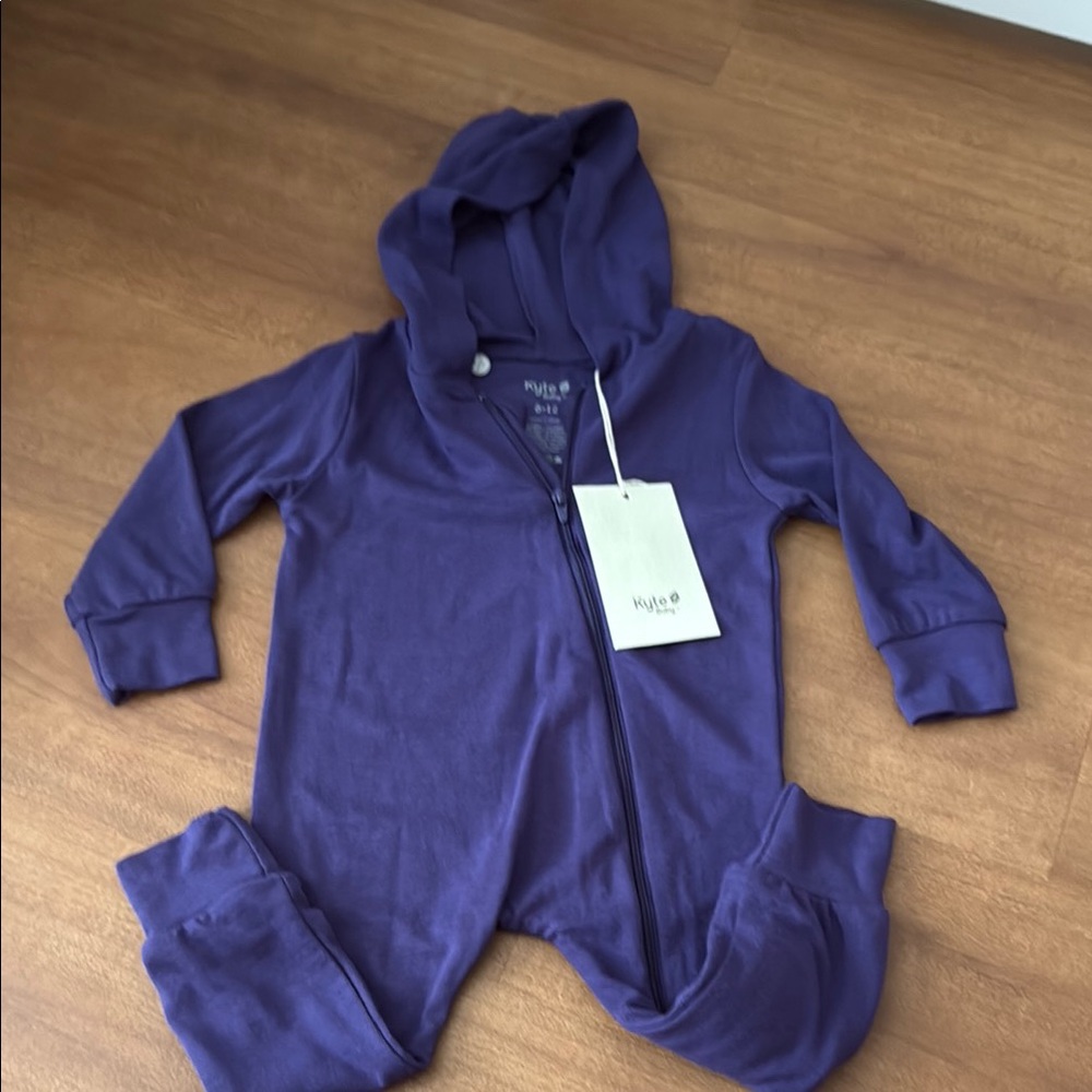 Kyte BABY Deep Purple Hooded Footie